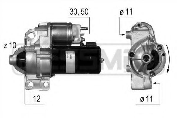 ERA 220527 Стартер для PEUGEOT 407 (Пежо 407) ERA 220527 Стартер для PEUGEOT 407 (Пежо 407)