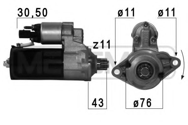 ERA 220698 Стартер для SEAT ALTEA (Сеат Алтэа) ERA 220698 Стартер для SEAT ALTEA (Сеат Алтэа)