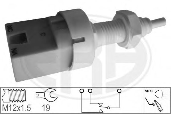 ERA 330049 Выключатель фонаря сигнала торможения для FIAT DUNA (Фиат Дуна) ERA 330049 Выключатель фонаря сигнала торможения для FIAT DUNA (Фиат Дуна)