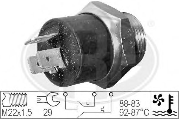 ERA 330203 Термовыключатель, вентилятор радиатора для PEUGEOT 205 II (Пежо 205 2) ERA 330203 Термовыключатель, вентилятор радиатора для PEUGEOT 205 II (Пежо 205 2)