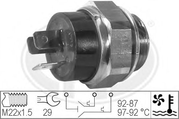 ERA 330207 Термовыключатель, вентилятор радиатора для PEUGEOT 205 II (Пежо 205 2) ERA 330207 Термовыключатель, вентилятор радиатора для PEUGEOT 205 II (Пежо 205 2)