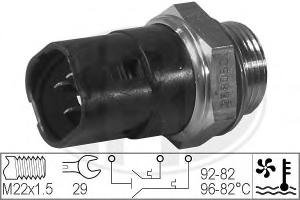 ERA 330214 Термовыключатель, вентилятор радиатора для RENAULT SAFRANE (Рено Сафранэ) ERA 330214 Термовыключатель, вентилятор радиатора для RENAULT SAFRANE (Рено Сафранэ)