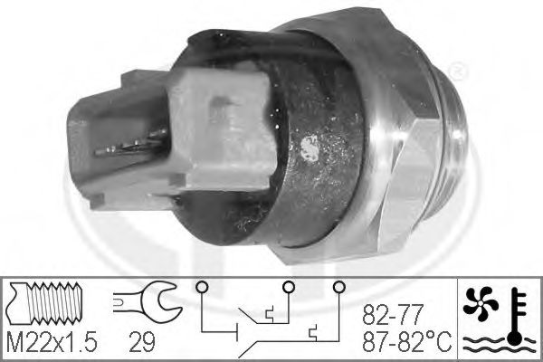 ERA 330215 Термовыключатель, вентилятор радиатора для PEUGEOT 205 II (Пежо 205 2) ERA 330215 Термовыключатель, вентилятор радиатора для PEUGEOT 205 II (Пежо 205 2)