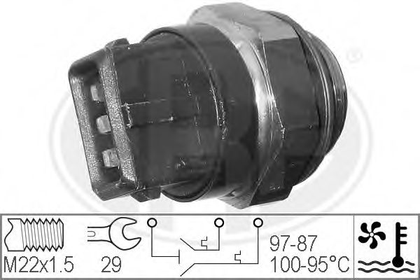ERA 330271 Термовыключатель, вентилятор радиатора для PEUGEOT 205 II (Пежо 205 2) ERA 330271 Термовыключатель, вентилятор радиатора для PEUGEOT 205 II (Пежо 205 2)
