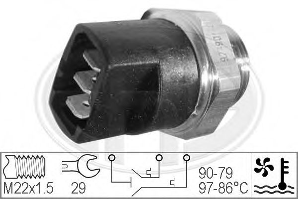 ERA 330281 Термовыключатель, вентилятор радиатора для SEAT TOLEDO (Сеат Толэдо) ERA 330281 Термовыключатель, вентилятор радиатора для SEAT TOLEDO (Сеат Толэдо)