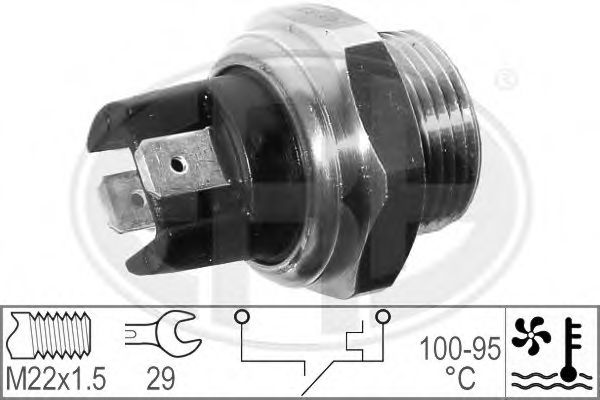 ERA 330303 Термовыключатель, вентилятор радиатора для FORD FIESTA (Форд Фиэста) ERA 330303 Термовыключатель, вентилятор радиатора для FORD FIESTA (Форд Фиэста)