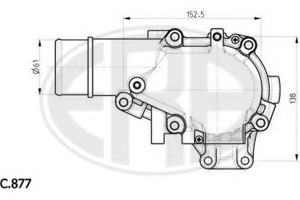 ERA 350019 Термостат, охлаждающая жидкость для IVECO (Ивеко) ERA 350019 Термостат, охлаждающая жидкость для IVECO (Ивеко)