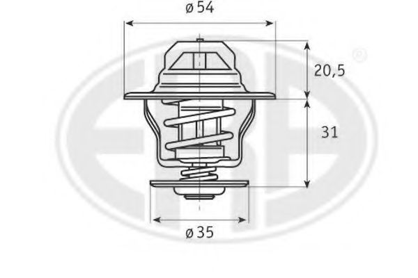 ERA 350033 Термостат, охлаждающая жидкость для VOLKSWAGEN POLO CLASSIC (Фольксваген Поло классик) ERA 350033 Термостат, охлаждающая жидкость для VOLKSWAGEN POLO CLASSIC (Фольксваген Поло классик)