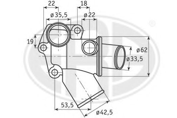 ERA 350037 Термостат, охлаждающая жидкость для FIAT (Фиат) ERA 350037 Термостат, охлаждающая жидкость для FIAT (Фиат)