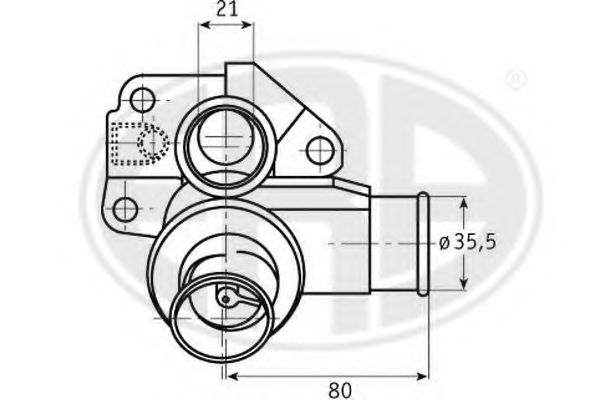 ERA 350236 Термостат, охлаждающая жидкость для FIAT (Фиат) ERA 350236 Термостат, охлаждающая жидкость для FIAT (Фиат)