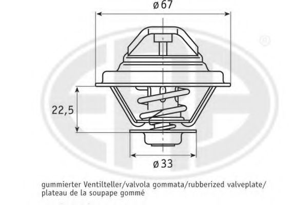 ERA 350302 Термостат, охлаждающая жидкость для VOLKSWAGEN T3 CARAVELLE (Фольксваген Т3 cараvэллэ) ERA 350302 Термостат, охлаждающая жидкость для VOLKSWAGEN T3 CARAVELLE (Фольксваген Т3 cараvэллэ)