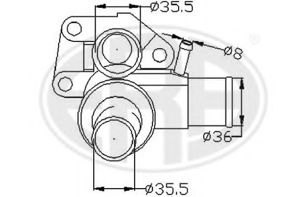 ERA 350315 Термостат, охлаждающая жидкость для FIAT STRADA II (Фиат Страда 2) ERA 350315 Термостат, охлаждающая жидкость для FIAT STRADA II (Фиат Страда 2)