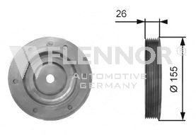 FLENNOR FVD99542 Ременный шкив, коленчатый вал для PEUGEOT 407 (Пежо 407) FLENNOR FVD99542 Ременный шкив, коленчатый вал для PEUGEOT 407 (Пежо 407)