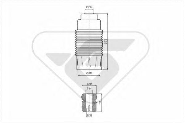HUTCHINSON KP002 Пылезащитный комплект, амортизатор 