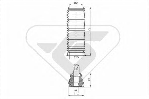 HUTCHINSON KP005 Пылезащитный комплект, амортизатор 