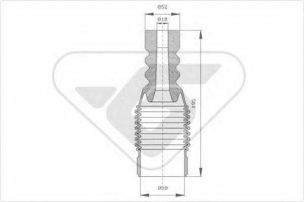 HUTCHINSON KP018 Пылезащитный комплект, амортизатор 