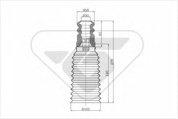 HUTCHINSON KP045 Пылезащитный комплект, амортизатор 