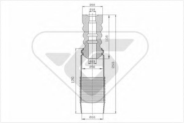 HUTCHINSON KP069 Пылезащитный комплект, амортизатор для FIAT TEMPRA (Фиат Тэмпра) HUTCHINSON KP069 Пылезащитный комплект, амортизатор для FIAT TEMPRA (Фиат Тэмпра)