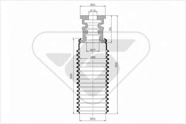 HUTCHINSON KP070 Пылезащитный комплект, амортизатор для RENAULT SUPER 5 (Рено Супэр 5) HUTCHINSON KP070 Пылезащитный комплект, амортизатор для RENAULT SUPER 5 (Рено Супэр 5)