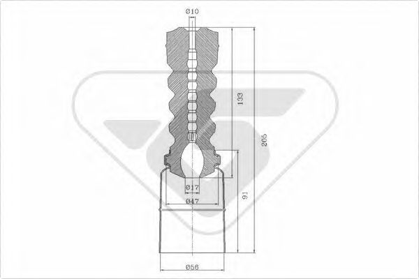 HUTCHINSON KP077 Пылезащитный комплект, амортизатор для VOLKSWAGEN POLO (Фольксваген Поло) HUTCHINSON KP077 Пылезащитный комплект, амортизатор для VOLKSWAGEN POLO (Фольксваген Поло)