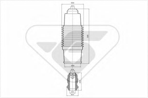 HUTCHINSON KP084 Пылезащитный комплект, амортизатор 