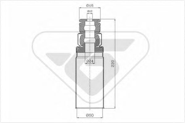 HUTCHINSON KP107 Пылезащитный комплект, амортизатор 