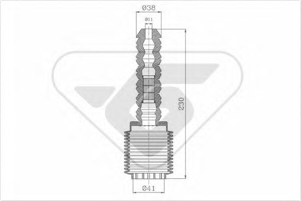 HUTCHINSON KP037 Пылезащитный комплект, амортизатор 