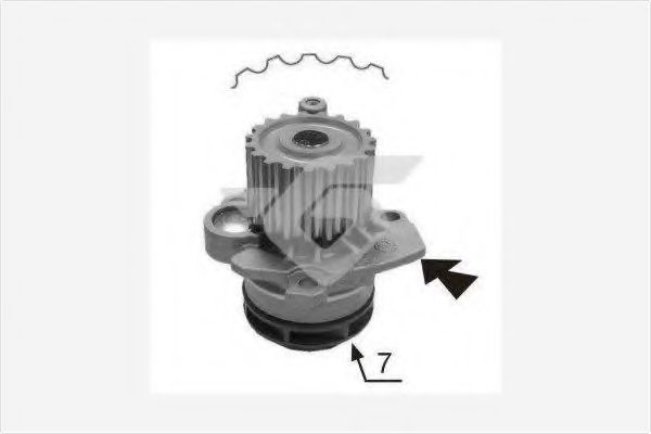 HUTCHINSON WP0067V Водяной насос для AUDI (Ауди) HUTCHINSON WP0067V Водяной насос для AUDI (Ауди)