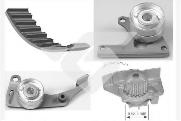 HUTCHINSON KH 06WP12 Комплект ремня ГРМ для CITROËN ZX (CитроËн Зх) HUTCHINSON KH 06WP12 Комплект ремня ГРМ для CITROËN ZX (CитроËн Зх)