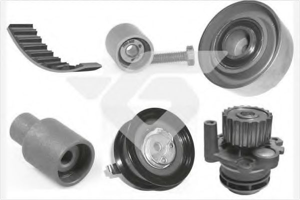 HUTCHINSON KH 160WP52 Комплект ремня ГРМ для SEAT LEON (Сеат Леон) HUTCHINSON KH 160WP52 Комплект ремня ГРМ для SEAT LEON (Сеат Леон)