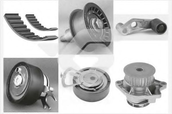 HUTCHINSON KH 163WP32 Комплект ремня ГРМ для SEAT IBIZA V (Сеат Ибица 5) HUTCHINSON KH 163WP32 Комплект ремня ГРМ для SEAT IBIZA V (Сеат Ибица 5)