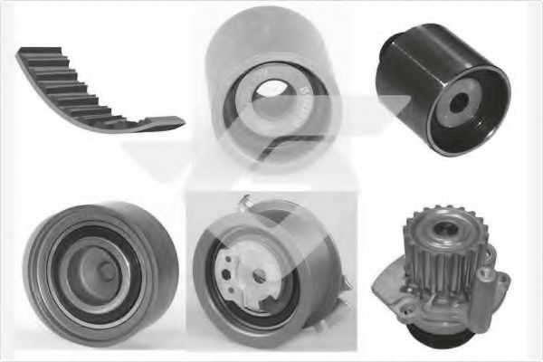 HUTCHINSON KH 421WP75 Комплект ремня ГРМ для VOLKSWAGEN PASSAT CC (Фольксваген Пассат сс)