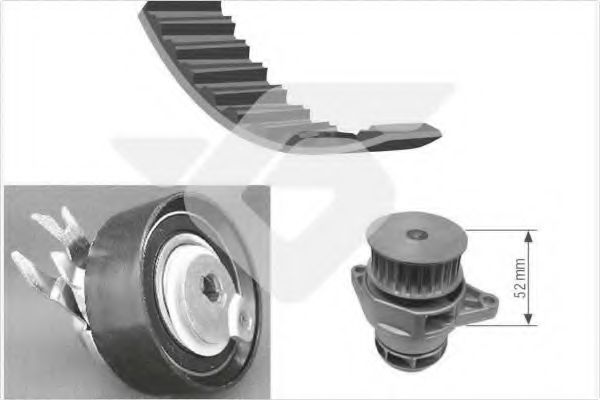 HUTCHINSON KH 88WP24 Комплект ремня ГРМ для VOLKSWAGEN POLO (Фольксваген Поло) HUTCHINSON KH 88WP24 Комплект ремня ГРМ для VOLKSWAGEN POLO (Фольксваген Поло)