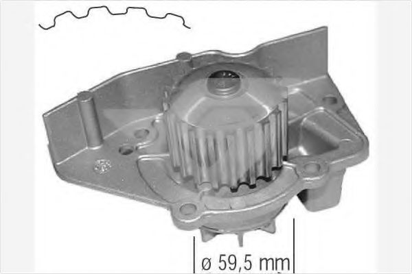 HUTCHINSON WP0027V Водяной насос для PEUGEOT 406 (Пежо 406) HUTCHINSON WP0027V Водяной насос для PEUGEOT 406 (Пежо 406)