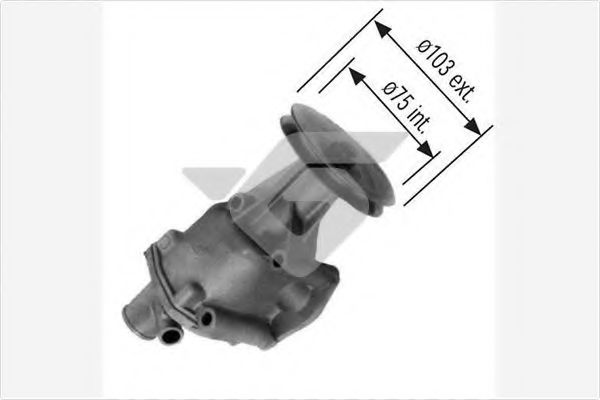 HUTCHINSON WP150 Водяной насос для SEAT (Сеат) HUTCHINSON WP150 Водяной насос для SEAT (Сеат)