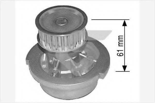 HUTCHINSON WP19 Водяной насос для OPEL VECTRA B (Опель Вектра б) HUTCHINSON WP19 Водяной насос для OPEL VECTRA B (Опель Вектра б)