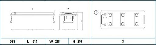 EXIDE EG1705 Стартерная аккумуляторная батарея; Стартерная аккумуляторная батарея для FIAT 94 (Фиат 94) EXIDE EG1705 Стартерная аккумуляторная батарея; Стартерная аккумуляторная батарея для FIAT 94 (Фиат 94)