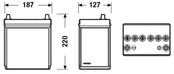 EXIDE EB356 Стартерная аккумуляторная батарея; Стартерная аккумуляторная батарея для DAIHATSU MIRA IV (Дайхатсу Мира иv) EXIDE EB356 Стартерная аккумуляторная батарея; Стартерная аккумуляторная батарея для DAIHATSU MIRA IV (Дайхатсу Мира иv)