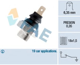 FAE 11620 Датчик давления масла для RENAULT 9 (Рено 9) FAE 11620 Датчик давления масла для RENAULT 9 (Рено 9)