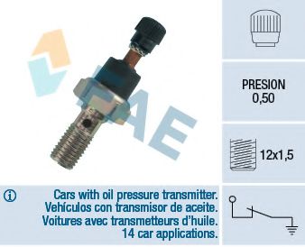 FAE 12290 Датчик давления масла для PEUGEOT 309 (Пежо 309) FAE 12290 Датчик давления масла для PEUGEOT 309 (Пежо 309)