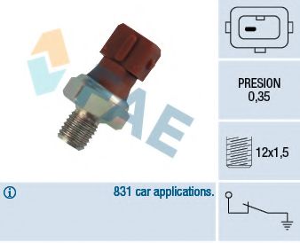 FAE 12410 Датчик давления масла для BMW 7 (Бмв 7) FAE 12410 Датчик давления масла для BMW 7 (Бмв 7)