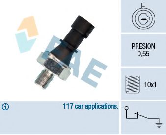 FAE 12436 Датчик давления масла для OPEL ZAFIRA B (Опель Зафира б) FAE 12436 Датчик давления масла для OPEL ZAFIRA B (Опель Зафира б)