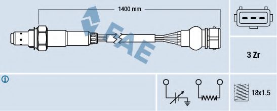FAE 77317 Лямбда-зонд для VOLKSWAGEN LT 28-35 I (Фольксваген Лт 28-35 и) FAE 77317 Лямбда-зонд для VOLKSWAGEN LT 28-35 I (Фольксваген Лт 28-35 и)