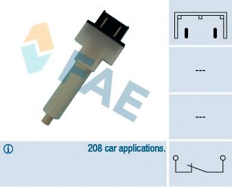 FAE 24280 Выключатель фонаря сигнала торможения для SEAT TOLEDO (Сеат Толэдо) FAE 24280 Выключатель фонаря сигнала торможения для SEAT TOLEDO (Сеат Толэдо)
