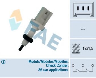 FAE 24380 Выключатель фонаря сигнала торможения для FIAT STRADA II (Фиат Страда 2) FAE 24380 Выключатель фонаря сигнала торможения для FIAT STRADA II (Фиат Страда 2)