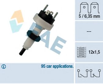 FAE 24390 Выключатель фонаря сигнала торможения для FIAT STRADA II (Фиат Страда 2) FAE 24390 Выключатель фонаря сигнала торможения для FIAT STRADA II (Фиат Страда 2)