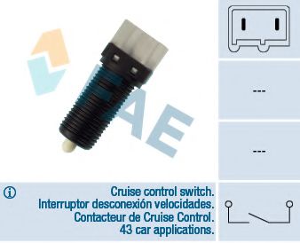 FAE 24480 Выключатель фонаря сигнала торможения для RENAULT SAFRANE (Рено Сафранэ) FAE 24480 Выключатель фонаря сигнала торможения для RENAULT SAFRANE (Рено Сафранэ)
