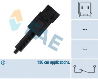 FAE 24495 Выключатель фонаря сигнала торможения для NISSAN CAMIONES / FRONTIER (Ниссан Cамионэс / фронтиэр) FAE 24495 Выключатель фонаря сигнала торможения для NISSAN CAMIONES / FRONTIER (Ниссан Cамионэс / фронтиэр)