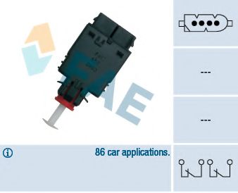 FAE 24530 Выключатель фонаря сигнала торможения для BMW 7 (Бмв 7) FAE 24530 Выключатель фонаря сигнала торможения для BMW 7 (Бмв 7)