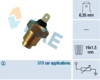 FAE 31140 Датчик, температура охлаждающей жидкости для FIAT UNO (Фиат Уно) FAE 31140 Датчик, температура охлаждающей жидкости для FIAT UNO (Фиат Уно)